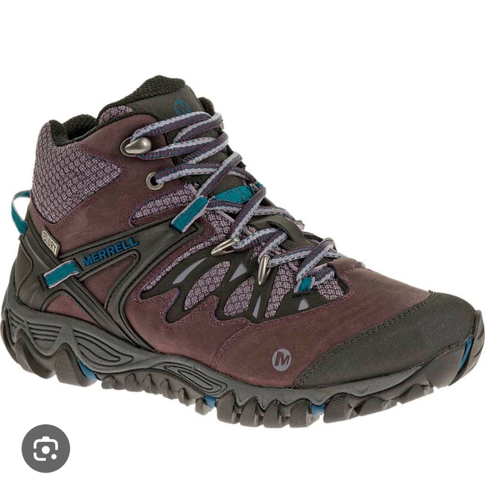 Merell All Out Blaze Mid Waterproof Brown Sugar/Blue Boots